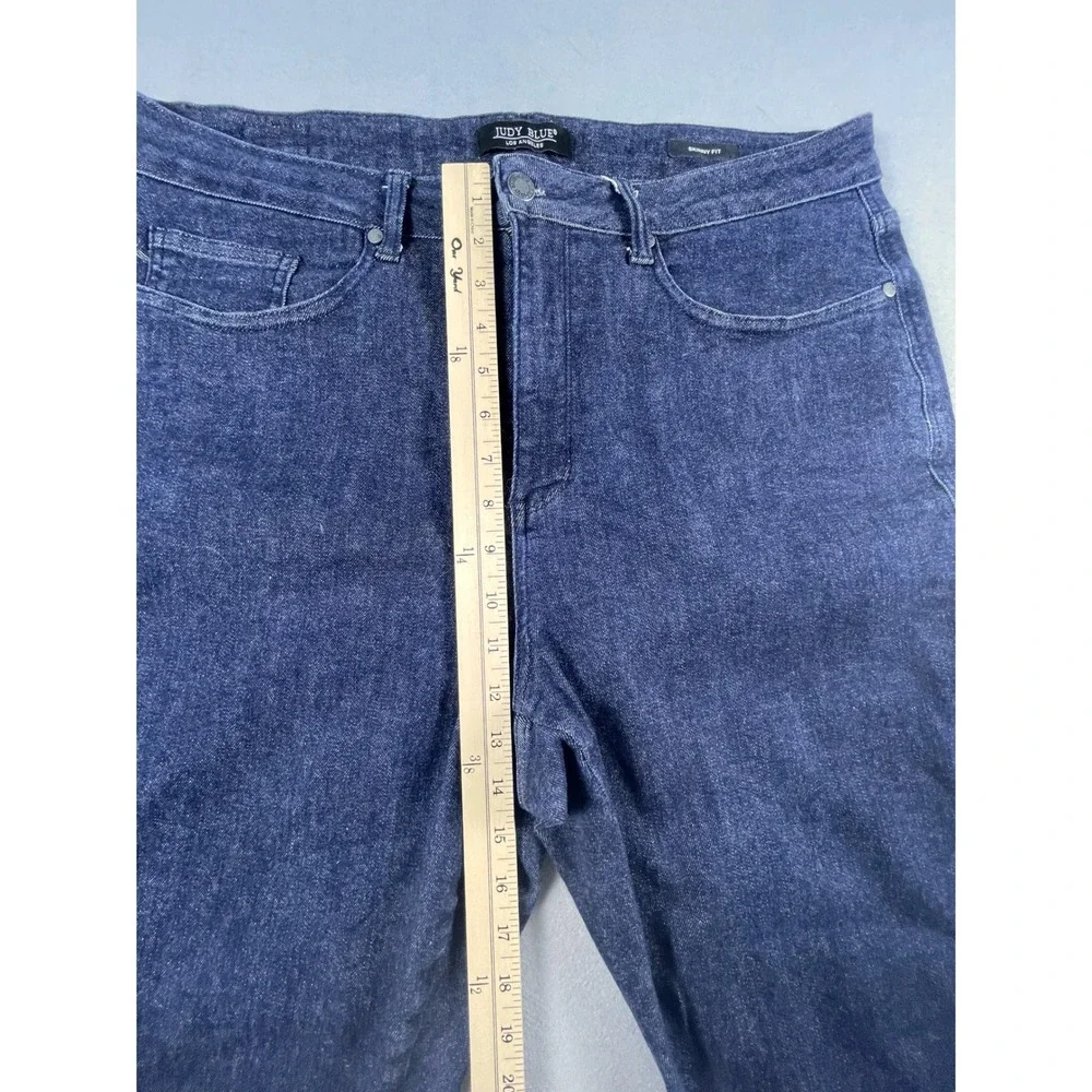 Judy Blue Jeans Womens 18W Dark Wash Skinny Fit JB88703 DK High Rise Stretch - Picture 6 of 10